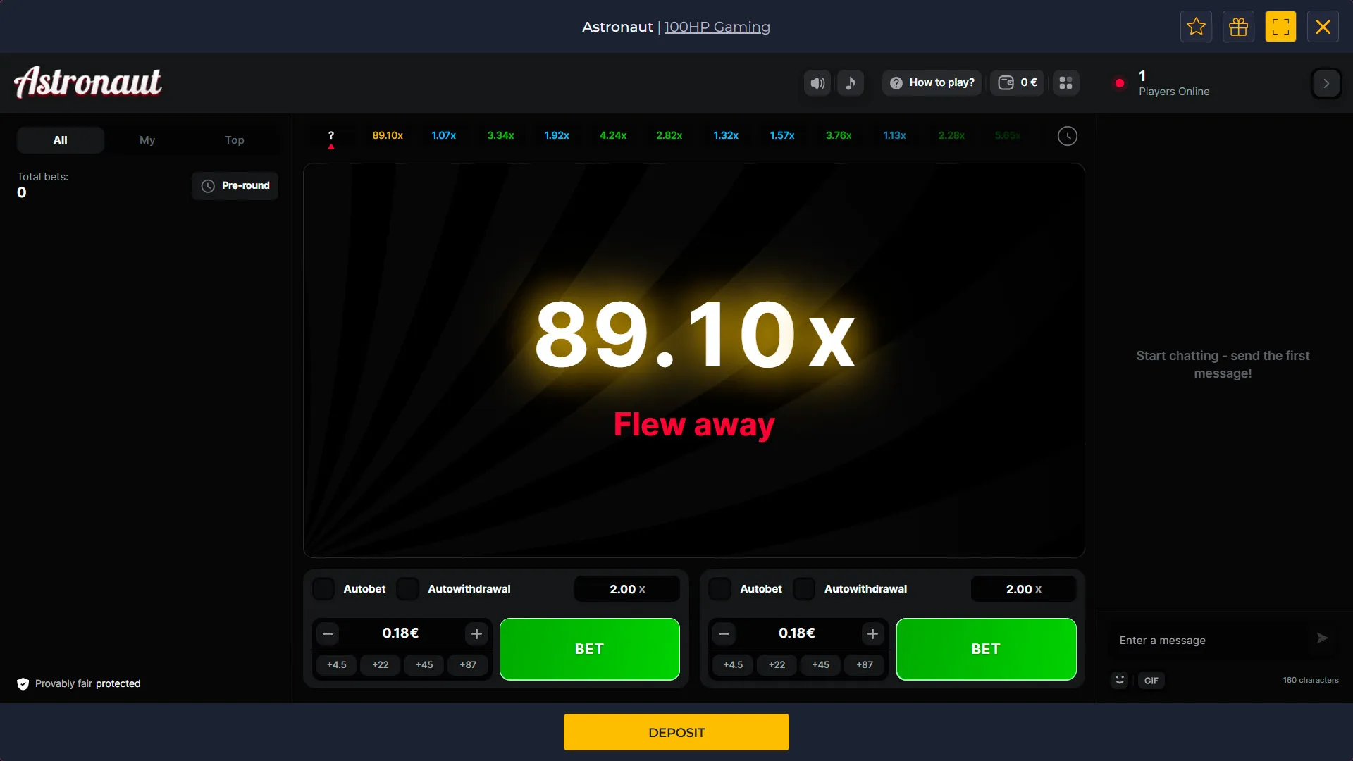 astronaut game br Bet